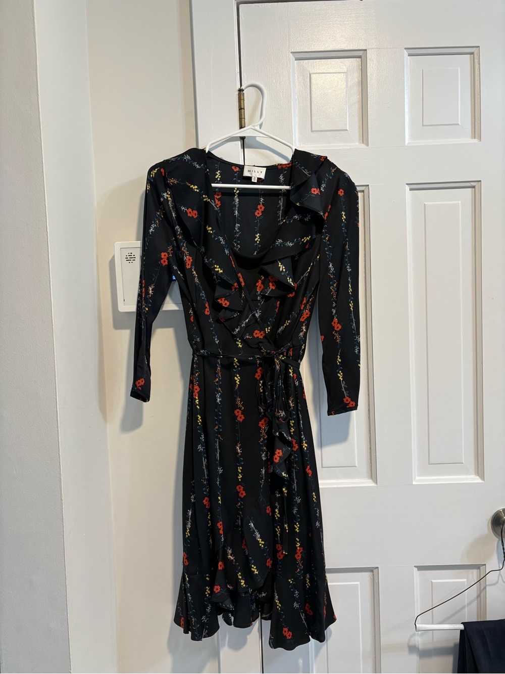 Milly Floral Audrey Silk Dress